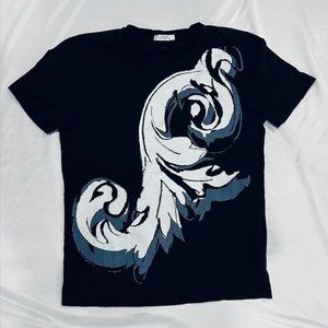 Versace Collection Black Printed T-Shirt size Large